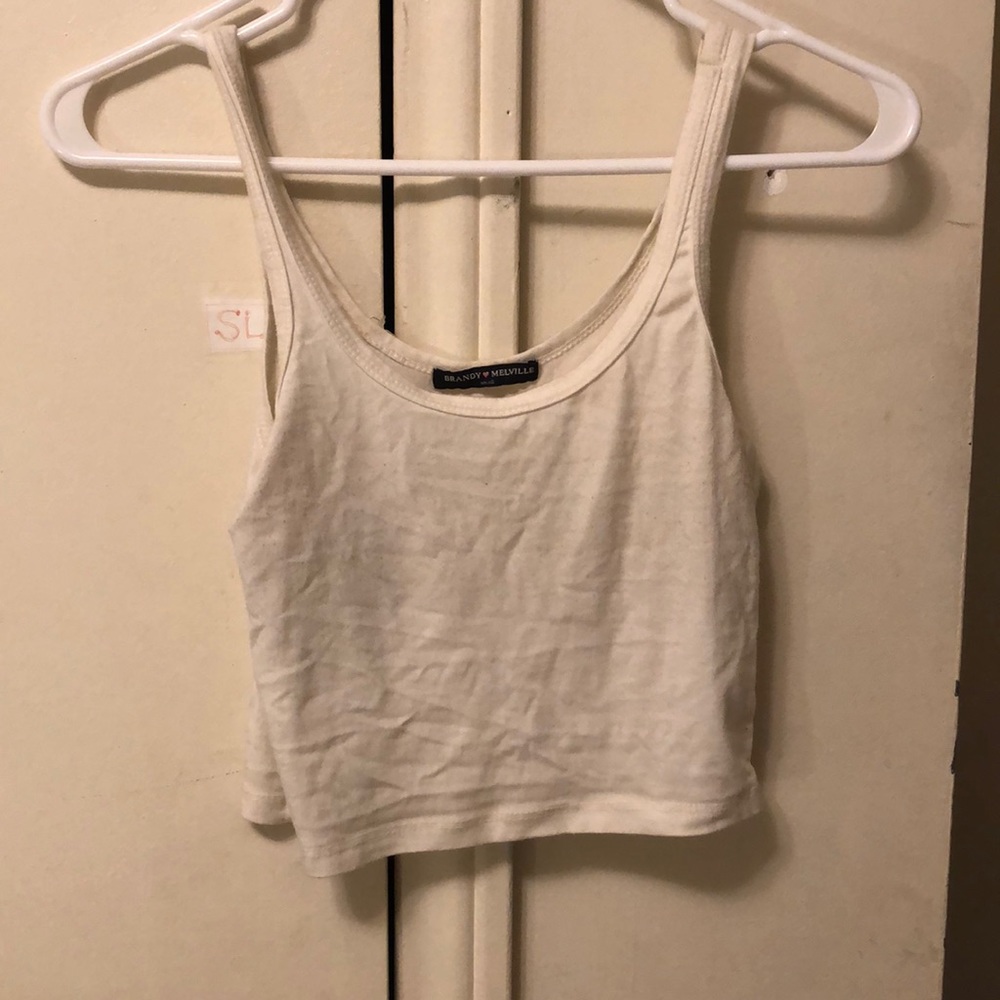 Brandy Melville ribbed crop tank top